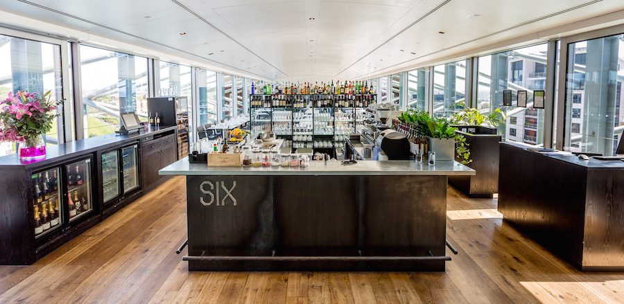 Rooftop dining in SIX at BALTIC