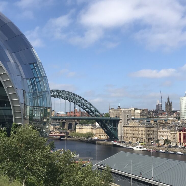 Sage Gateshead views across the Tyne
