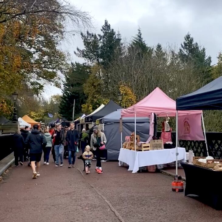 Jesmond Food Market stalls