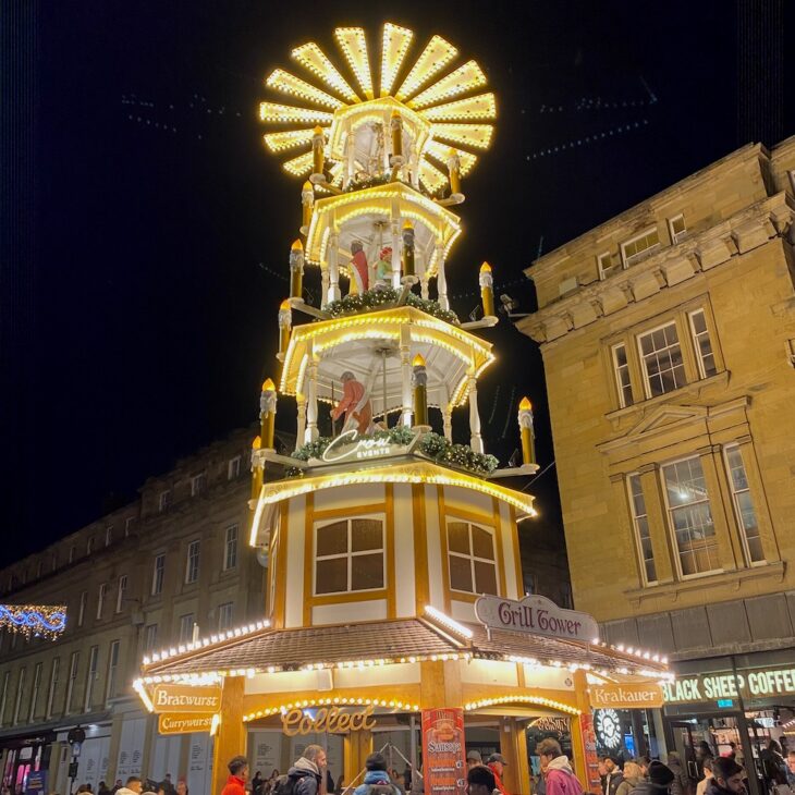 Newcastle Christmas Market Grainger Street