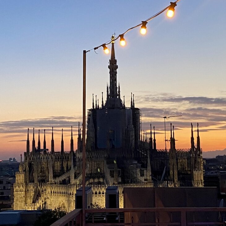 Milan Duomo at sunset