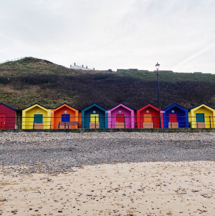 Saltburn beach huts