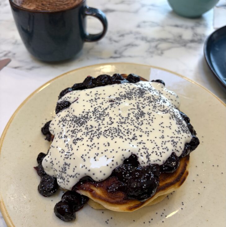 Batch Bakery pancakes and poppy seeds