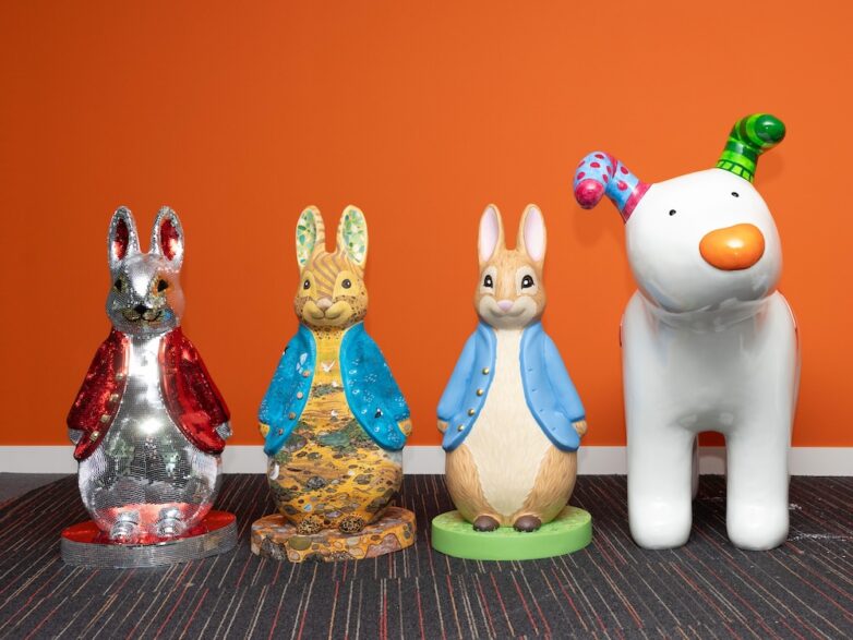 Miniature Peter Rabbit sculptures to go under the hammer in Newcastle